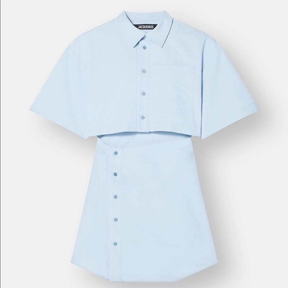 JACQUEMUS NWT Blue La Montagne 'La Robe Arles' Dress SIZE XS